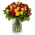 Bouquetof roses with alstromeria